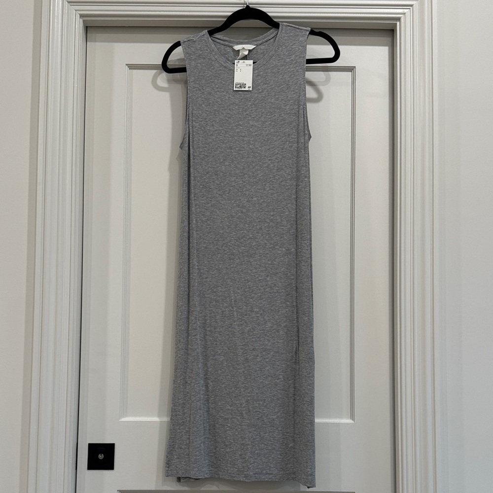 NWT H&M HEATHER GRAY MAXI DRESS SMALL